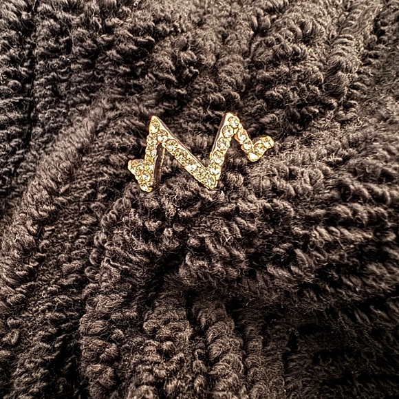 ✨Silver Rhinestone Heartbeat graph ring ✨ - Picture 2 of 4